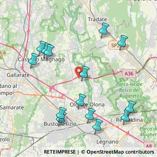 Mappa Via Isonzo, 21058 Solbiate Olona VA, Italia (4.93714)