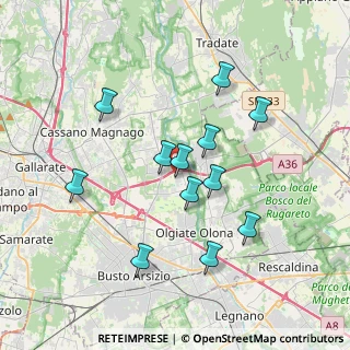 Mappa Via Isonzo, 21058 Solbiate Olona VA, Italia (3.36167)