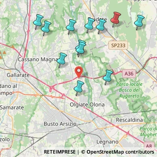 Mappa Via Isonzo, 21058 Solbiate Olona VA, Italia (4.57583)