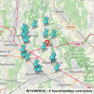 Mappa Via Isonzo, 21058 Solbiate Olona VA, Italia (3.9975)