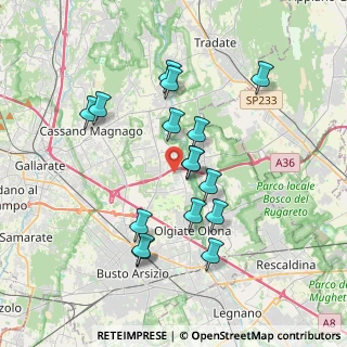 Mappa Via Isonzo, 21058 Solbiate Olona VA, Italia (3.415)