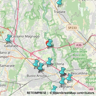 Mappa Via Isonzo, 21058 Solbiate Olona VA, Italia (5.54923)