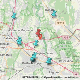 Mappa Via Isonzo, 21058 Solbiate Olona VA, Italia (4.74)