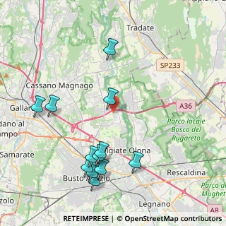 Mappa Via Isonzo, 21058 Solbiate Olona VA, Italia (4.61583)