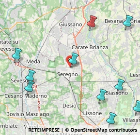 Mappa Via Giuseppe Parini, 20831 Seregno MB, Italia (6.36083)