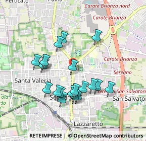 Mappa Via Giuseppe Parini, 20831 Seregno MB, Italia (0.837)