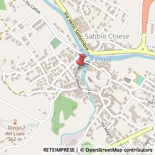 Mappa Via Silvio Moretti, 15, 25070 Sabbio Chiese, Brescia (Lombardia)