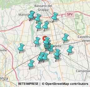 Mappa Via dei Longobardi, 35014 Fontaniva PD, Italia (6.292)