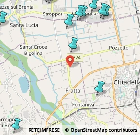 Mappa Via dei Longobardi, 35014 Fontaniva PD, Italia (3.23067)