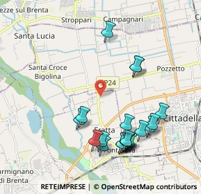 Mappa Via dei Longobardi, 35014 Fontaniva PD, Italia (2.116)
