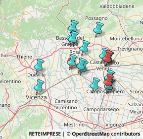 Mappa Via dei Longobardi, 35014 Fontaniva PD, Italia (13.0175)