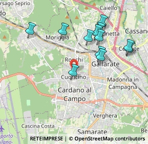 Mappa Via Cusio, 21010 Cardano Al Campo VA, Italia (1.955)