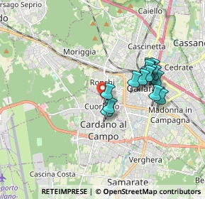 Mappa Via Cusio, 21010 Cardano Al Campo VA, Italia (1.492)