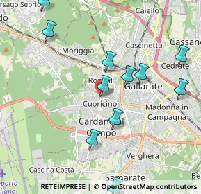 Mappa Via Cusio, 21010 Cardano Al Campo VA, Italia (2.18545)
