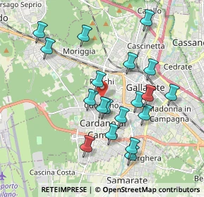 Mappa Via Cusio, 21010 Cardano Al Campo VA, Italia (1.83947)