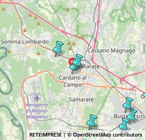 Mappa Via Cusio, 21010 Cardano Al Campo VA, Italia (6.31545)