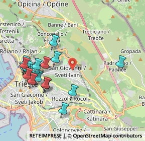 Mappa Via Alle Cave, 34128 Trieste TS, Italia (2.2035)