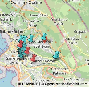 Mappa Via Alle Cave, 34128 Trieste TS, Italia (2.02294)