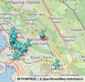 Mappa Via Alle Cave, 34128 Trieste TS, Italia (2.49294)