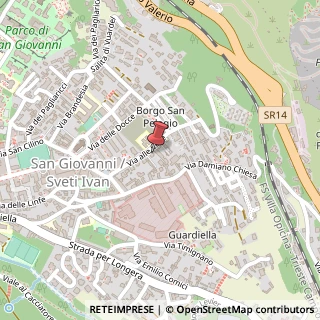 Mappa Via Alle Cave, 9, 34128 Trieste, Trieste (Friuli-Venezia Giulia)