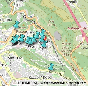 Mappa Via Alle Cave, 34128 Trieste TS, Italia (0.9345)