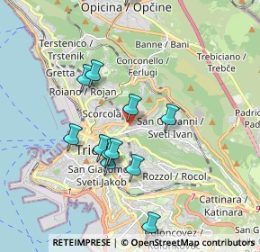 Mappa Pendice dello Scoglietto, 34127 Trieste TS, Italia (1.765)