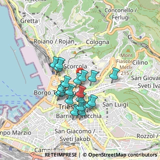 Mappa Via Papiniano, 34133 Trieste TS, Italia (0.705)