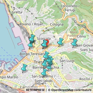 Mappa Via Papiniano, 34133 Trieste TS, Italia (0.87357)