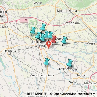 Mappa Via Calcara, 31033 Castelfranco Veneto TV, Italia (5.06571)
