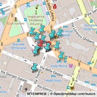 Mappa Via Carlo Ghega, 34121 Trieste TS, Italia (0.01364)