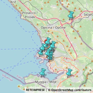 Mappa Via Benvenuto Cellini, 34132 Trieste TS, Italia (2.81917)