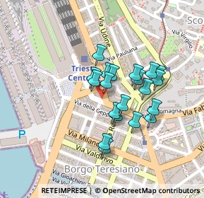 Mappa Via Carlo Ghega, 34121 Trieste TS, Italia (0.168)