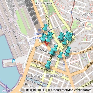 Mappa Via Carlo Ghega, 34132 Trieste TS, Italia (0.168)