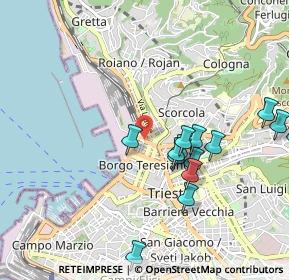 Mappa Via Benvenuto Cellini, 34132 Trieste TS, Italia (0.99214)