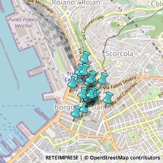 Mappa Via Benvenuto Cellini, 34132 Trieste TS, Italia (0.264)