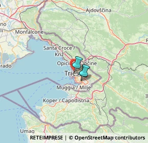 Mappa Via Benvenuto Cellini, 34132 Trieste TS, Italia (57.36625)