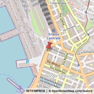 Mappa Via Giorgio Galatti,  1, 34132 Trieste, Trieste (Friuli-Venezia Giulia)