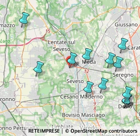 Mappa Via Roma, 20825 Barlassina MB, Italia (4.99615)