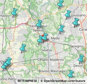 Mappa Via Roma, 20825 Barlassina MB, Italia (6.3075)