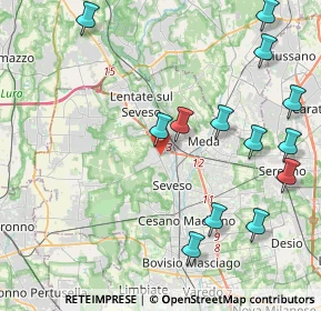 Mappa 20825 Barlassina MB, Italia (4.92)