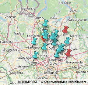Mappa Piazza Cavour, 20030 Barlassina MB, Italia (10.02063)