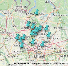 Mappa Piazza Cavour, 20030 Barlassina MB, Italia (9.97313)