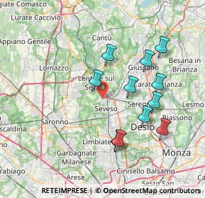 Mappa Piazza Cavour, 20030 Barlassina MB, Italia (7.12818)