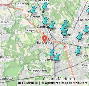 Mappa 20825 Barlassina MB, Italia (2.47643)