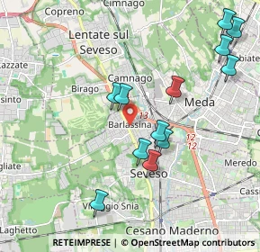 Mappa 20825 Barlassina MB, Italia (2.05083)