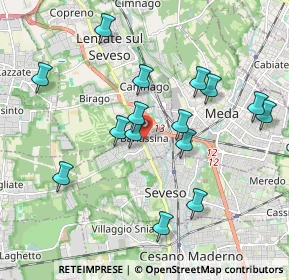 Mappa 20825 Barlassina MB, Italia (1.89)
