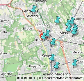 Mappa Via Roma, 20825 Barlassina MB, Italia (2.265)