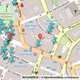 Mappa Via Lorenzo Ghiberti, 34132 Trieste TS, Italia (0.084)