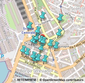 Mappa Via Lorenzo Ghiberti, 34132 Trieste TS, Italia (0.173)