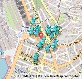 Mappa Via Lorenzo Ghiberti, 34132 Trieste TS, Italia (0.149)